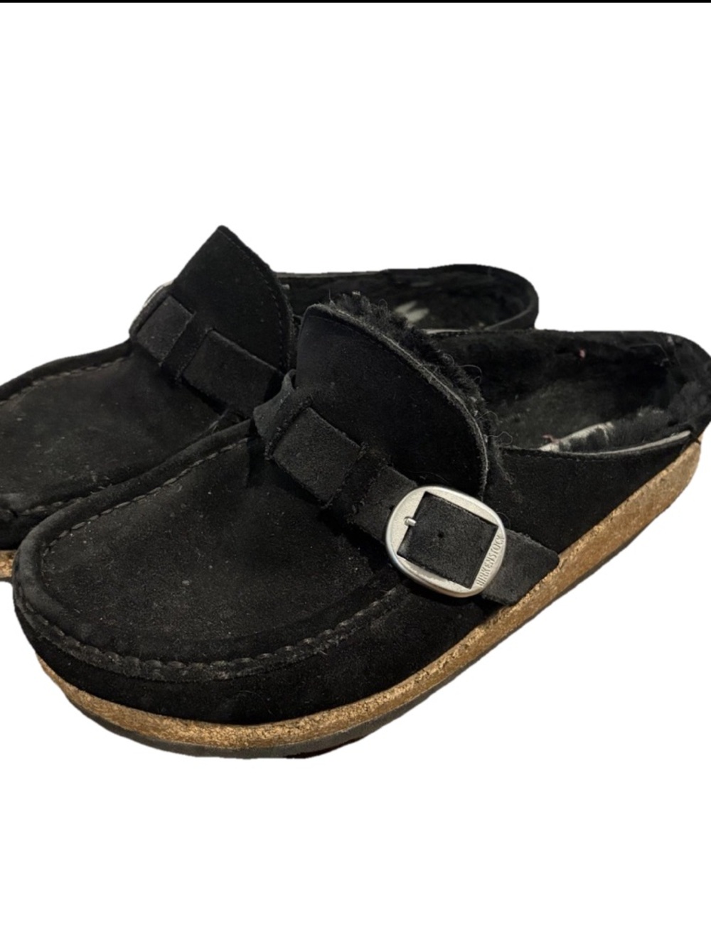 Birkenstock Buckley Suede Leather Clogs Women’s Size 38 Black